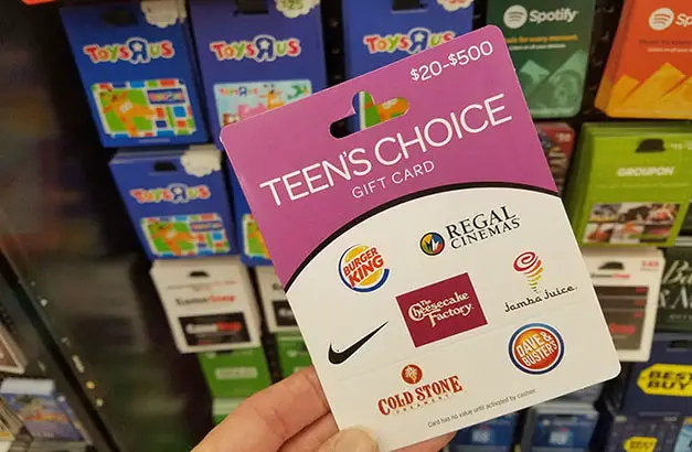 Gift Cards to Buy for Teenagers and College Kids