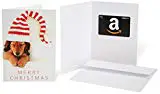 Amazon.com $15 Gift Card in a Greeting Card (Christmas Puppy Design)