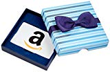 Amazon.com Gift Card in a Blue Bow-Tie Box
