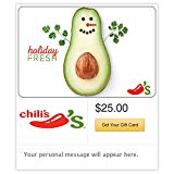 Chili’s Holiday Avocado Gift Card - E-mail Delivery