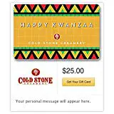 Cold Stone Kwanzaa Gift Cards - E-mail Delivery