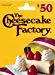 The Cheesecake Factory Gift Card $50