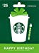 Starbucks Happy Birthday Gift Card $25